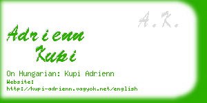 adrienn kupi business card